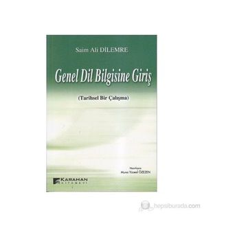 Genel Dil Bilgisine Giriş - Saim Ali Dilemre