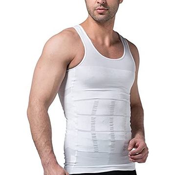 Genel İç Giyim Perisi Beyaz Formfit Beden Küçülten Seamless Dikişsiz Erkek Atlet