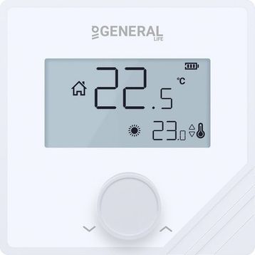 General Aruna HT25S RF Beyaz Kablosuz Oda Termostatı