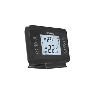 General HT300S Siyah Kablosuz Dijital Oda Termostatı