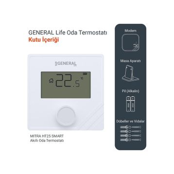 General Mitra HT25 RF Kablosuz Oda Termostatı