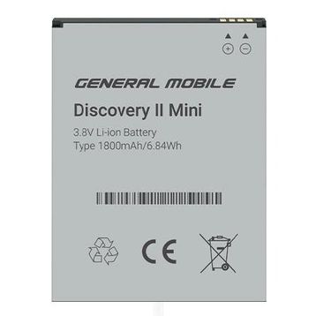 General Mobile Discovery 2 Mini 1800 mAh Batarya