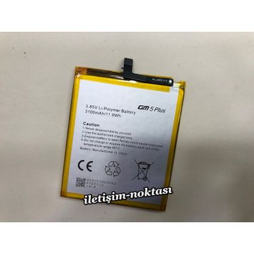 General Mobile GM 5 Plus D 3100 mAh Batarya