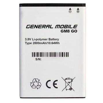 General Mobile Gm 8 Go 2800 mAh Batarya