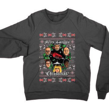 Generic Merry Smeggin Siyah Noel Tişörtü