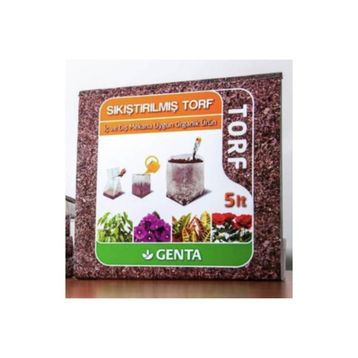 Genta 5 lt Sıkıştırılmış Torf
