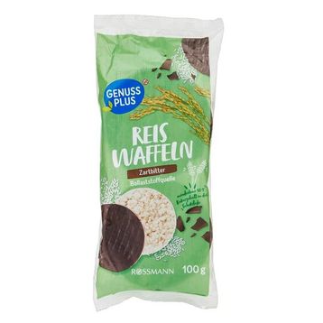 Genuss Plus 100 gr Bitter Çikolatalı Pirinç Patlağı