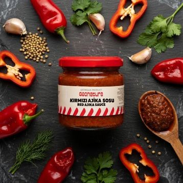 Geonatura Acı 210 gr Kırmızı Ajika Sosu