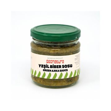 Geonatura Acı 210 gr Yeşil Biber Ajika Sosu