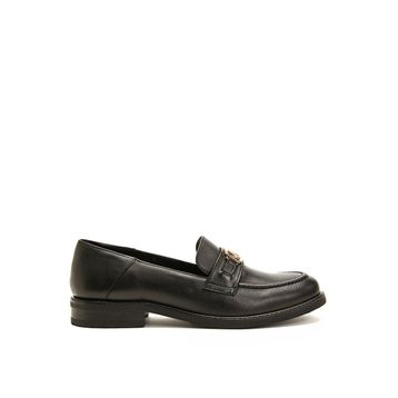 George Hogg 93332 Deri Siyah Kadın Loafer