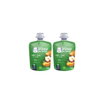 Gerber 2x90 gr Organik Elmalı ve Muzlu  Armut  Püresi