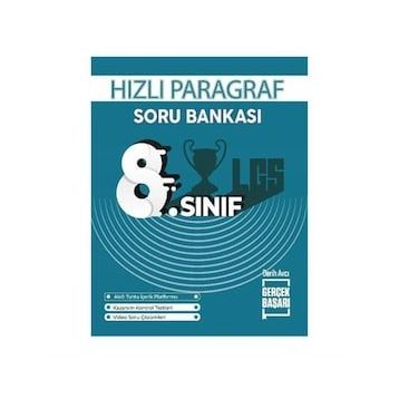 Gerçek Başarı Yayınları 8. Sınıf Hızlı Paragraf Soru Bankası