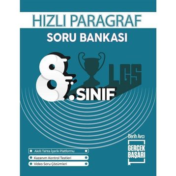 Gerçek Başarı Yayınları 8. Sınıf Hızlı Paragraf Soru Bankası