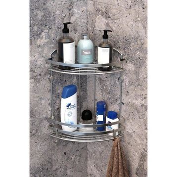 Geseus BK082H Çelik Banyo Köşe Rafı