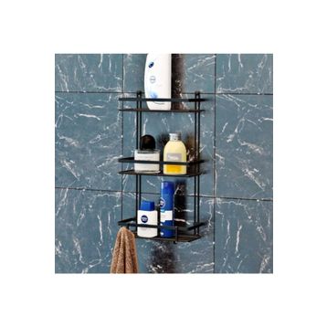 Geseus Mat Siyah ES065H Banyo Rafı