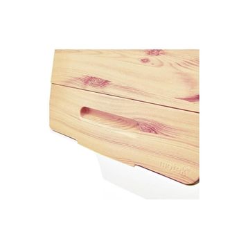 Geseus Motek Bambu Tekerlekli 2X12 lt Organizer Çok Amaçlı Saklama Kutusu
