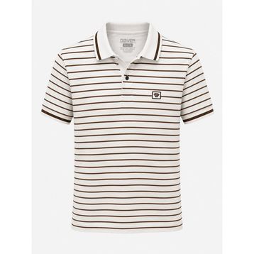 Gewer 7702 Slim Fit Erkek Polo Yaka Kısa Kol Çizgili Tişört