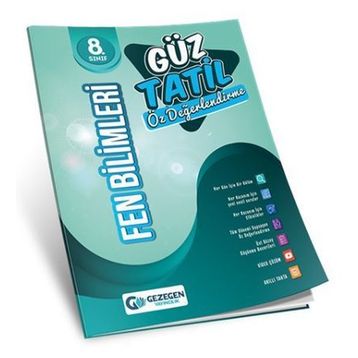 Gezegen Yayınları 8. Sınıf Fen Bilimleri Güz Tatil Kitabı