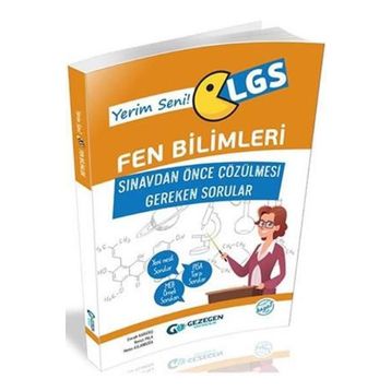 Gezegen Yayınları Yerim Seni LGS Fen Bilimleri Sınavdan Önce Çözülmesi Gereken Sorular