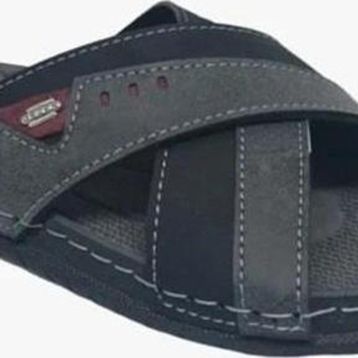 Gezer 11474-25 Deri Anatomik Çapraz Bant Erkek Terlik