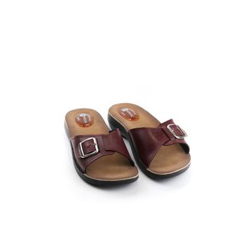 Gezer GZR10826B Bordo Jel Topuk Dikeni Kadın Terlik