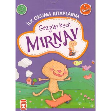 Gezgin Kedi Mırnav / İlk Okuma Kitaplarım (10 Kitap) - Fatma Işık - Timaş Yayınları