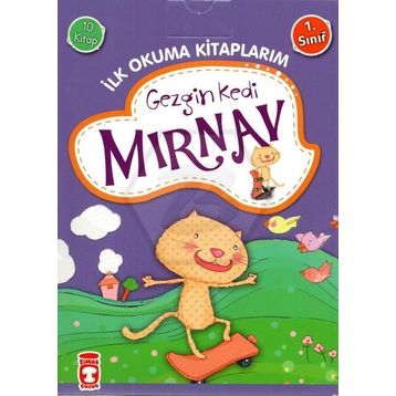 Gezgin Kedi Mırnav / İlk Okuma Kitaplarım (10 Kitap) - Fatma Işık - Timaş Yayınları