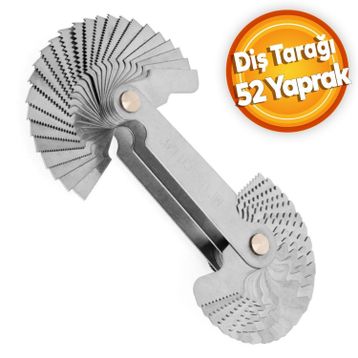 GFB 52 Yaprak Metrik Inç Diş Tarağı