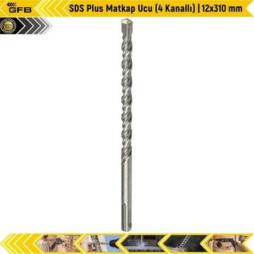 GFB SDS Plus 4 Kanallı 12x310 mm Matkap Ucu
