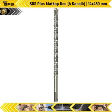 GFB SDS Plus 4 Kanallı 14x450 mm Matkap Ucu