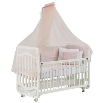G&G Baby Bianco Anne Yanı Beşik Ve Pembe Uyku Seti