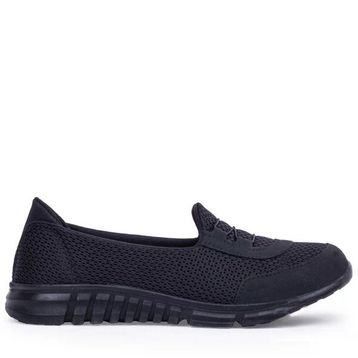 Ghattix 04 Siyah Yumuşak Tabanlı Kadın Günlük Sneaker Ayakkabı
