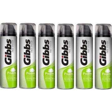 Gibbs Sensitive 6x200 ml Traş Köpüğü