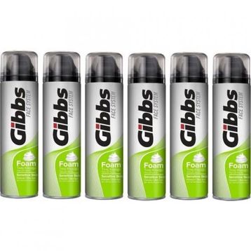 Gibbs Sensitive 6x200 ml Traş Köpüğü