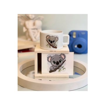 Gift Moda Sevimli Koala Tasarımlı Kutulu Kupa
