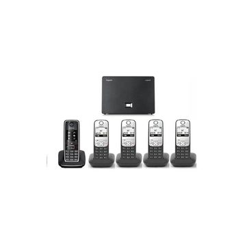 Gigaset C550-A690 Analog ve IP 5 Dahili Dect Telsiz Kablosuz Telefon Santrali