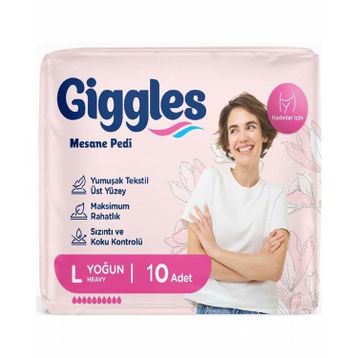 Giggles 10 Adet Large Kadın Mesane Pedi