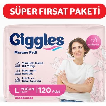 Giggles 120 Adet Large Yoğun Kadın Mesane Pedi