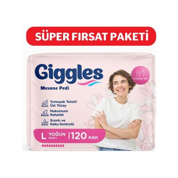 Giggles 120 Adet Large Yoğun Kadın Mesane Pedi