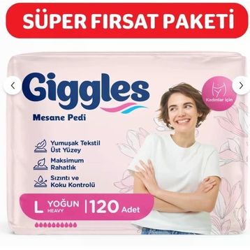 Giggles 120 Adet Large Yoğun Kadın Mesane Pedi