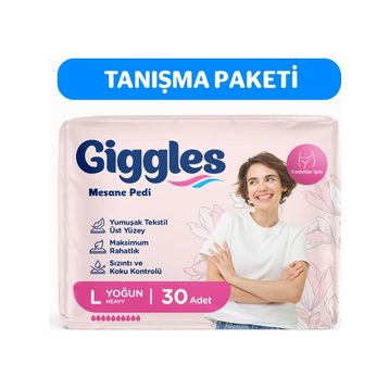 Giggles 30 Adet Large Yoğun Kadın Mesane Pedi