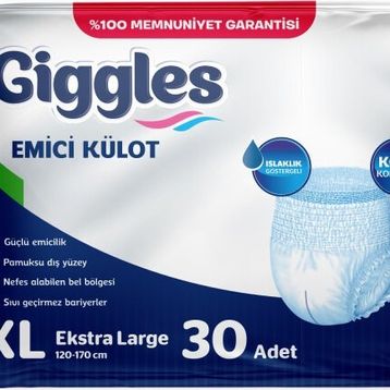 Giggles 30 Adet XL Yetişkin Hasta Bezi