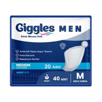 Giggles 40 Adet Medium Erkek Mesane Pedi