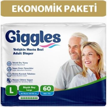 Giggles 60 Adet L Belbantlı Hasta Bezi