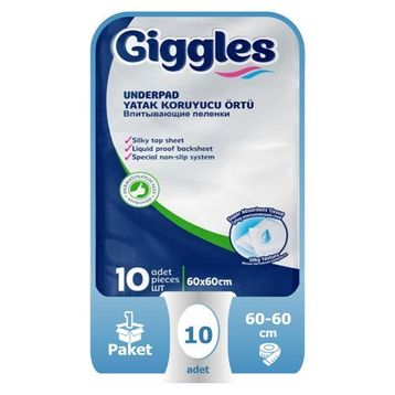 Giggles 60x60 cm 10 Adet Bebek Bakım Örtüsü