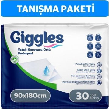 Giggles 90x180 cm 30 Adet Yatak Koruyucu Örtü