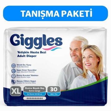 Giggles Belbantlı Ekstra Büyük XL 30 Adet Hasta Bezi