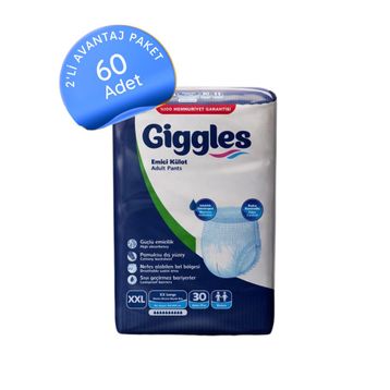 Giggles Emici Külot Extra Extra Large XXL 60 Adet Hasta Bezi