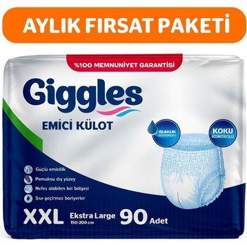 Giggles Emici Külot Extra Extra Large XXL 90 Adet Hasta Bezi
