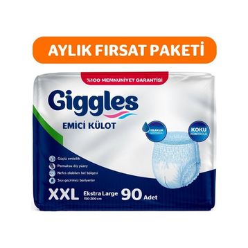 Giggles Emici Külot Extra Extra Large XXL 90 Adet Hasta Bezi